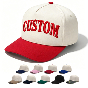 <span class=keywords><strong>Gorra</strong></span> de Béisbol de 6 Paneles con Bordado de Logotipo Personalizado de Alta Calidad en 2 Tonos, <span class=keywords><strong>Gorra</strong></span> de Béisbol de 5 Paneles con Logotipo en Relieve para Unisex - Product Image 1