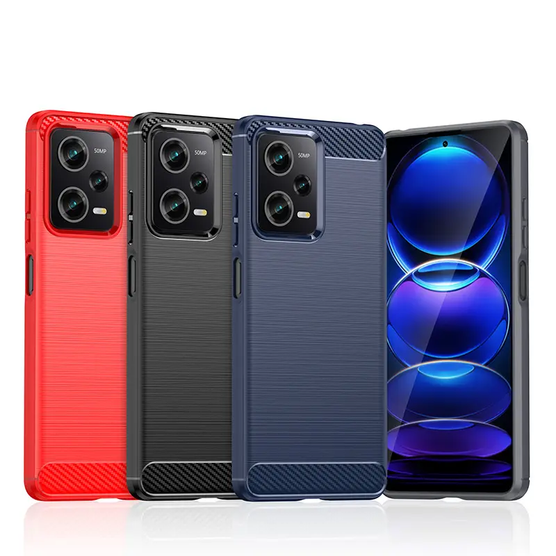 Business Casing Shockproof Soft TPU Carbon Fiber Mobile Back Cover For Xiaomi Redmi Note 12 Pro Plus Explorer 5G Cell Phone Case