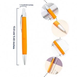 Stylo bille publicitaire en plastique multicolore personnalisé à prix abordable - Product Image 3