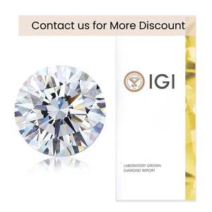 Diamant de laboratoire certifié IGI, taille brillant rond, diamant de laboratoire créé, couleur D, plage de 0,1 à 10 carats, marque <span class=keywords><strong>Huacan</strong></span> - Product Image 3
