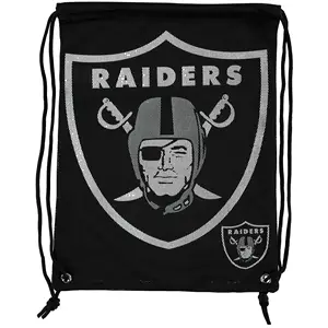 High Quality custom Oakland Raiders Drawstring Makeup Backpack Bag Sport Gym Backpack