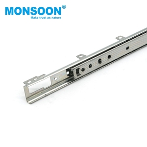 <span class=keywords><strong>Meuble</strong></span> <span class=keywords><strong>de</strong></span> <span class=keywords><strong>cuisine</strong></span> personnalisé glissière télescopique à deux sections 27 mm <span class=keywords><strong>de</strong></span> largeur <span class=keywords><strong>rail</strong></span> <span class=keywords><strong>de</strong></span> tiroir suspendu en acier zingué <span class=keywords><strong>pour</strong></span> la salle à manger - Product Image 2