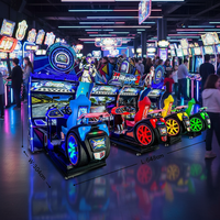 Simulateur de course de moto grand format à double écran, à monnayeur, pour salle d'arcade, modèle Commercial Metal 2