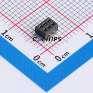 CLP-103-02-G-D Pin Socket SMD,P=1.27mm Connector 1.27mm 1.27mm Square Hole Vertical Mount - Product Image 1