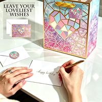 Petits sacs cadeaux, papier de soie, enveloppes pour cartes cadeaux |   Lot de 4 (7x4x9 pouces) avec accessoires, papier élégant pour