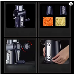 Máy thái rau đa năng, máy cắt rau củ bằng thép không gỉ, máy bào phô mai xoay tay có tay cầm, máy bào rau củ - Product Image 4