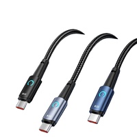 Toocki 100W 5A Cable de datos de carga rápida tipo C portátil con interfaz C 100W 5a c a c Carga rápida