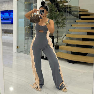 Nuevo Chaleco sin Mangas para Mujer <span class=keywords><strong>de</strong></span> Verano, <span class=keywords><strong>Mono</strong></span> Informal con Bloques <span class=keywords><strong>de</strong></span> Color a la Moda y <span class=keywords><strong>Flecos</strong></span> Personalizados - Product Image 5