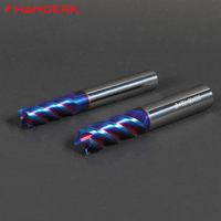 Fresa de carburo de tungsteno HANDERK CNC, fresa de extremo HRC65 para herramienta de corte CNC