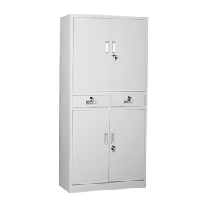 Armario plegable de acero para oficina, puerta abatible, armario de garaje con estante ajustable - Product Image 4