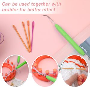 75703 Knifty Knitting Large Eye Coser Agujas de plástico Cómodas asas de goma Tejedora Artesanía Telar Gancho <span class=keywords><strong>Crochet</strong></span> Estilo <span class=keywords><strong>simple</strong></span> - Product Image 5