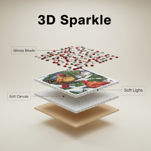 Peintures Diamant Bulufim : <span class=keywords><strong>Kit</strong></span> de <span class=keywords><strong>Peinture</strong></span> Diamant Thème Fête pour Enfants, Cadeau Éducatif <span class=keywords><strong>Montessori</strong></span>, Artisanat Créatif - Product Image 5