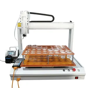 Peristaltic pump dispensing machine acid liquid metering dispense bench top desk top dispensing robot