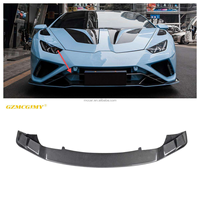 Pare-chocs avant de voiture en carbone sec sur mesure pour Lamborghini Huracan EVO RWD Style 2020 + lèvre avant de pare-chocs