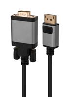 Aluminium dp au câble vga mâle à mâle full hd 1080p pour home cinéma