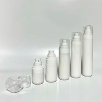 Botol Semprot Pompa Krim Mata PET Putih Mini 5ml 10ml 15ml 30ml 50ml untuk Kosmetik