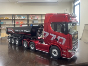 Nuevo Camión Volquete de Aleación 1:14 Kabolite K770S-102 con Semirremolque de Tres Ejes, Remolque de Transporte de Ingeniería con Elevación Eléctrica para K770S - Product Image 5