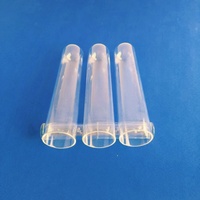 Tube en verre de quartz pour four de diffusion, tube transparent en silice fondue de haute pureté, diamètre extérieur personnalisé, pour processus de plaquettes semi-conductrices