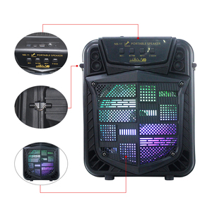 Enceinte de fête portable DJ NB-11B de 6,5 pouces avec panneau frontal coloré et ceinture - Product Image 6