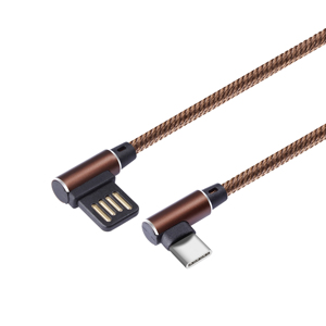 Codo 3a para Iphone tipo C Micro DE Nylon trenzada de carga de datos de cargador rápido <span class=keywords><strong>juego</strong></span> de 90 grados Usb Cable - Product Image 2
