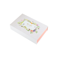 Boîte cadeau personnalisée en papier rigide A5 avec gaufrage, fermeture magnétique, pour emballages cosmétiques, soins de la peau et extensions de cheveux