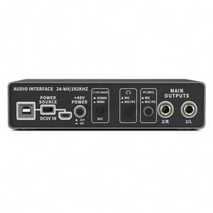 Interface audio USB XTUGA E22, prix de gros, <span class=keywords><strong>carte</strong></span> <span class=keywords><strong>son</strong></span> 2 entrées/2 sorties pour studio d'enregistrement et diffusion en direct - Product Image 6