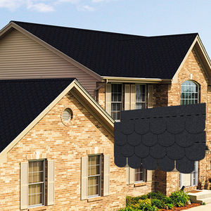 하이 퀄리티 세련된 저울 디자인 건축 자재 리조트 용 여러 가지 빛깔의 방풍 저울 아스팔트 지붕 글 - Product Image 1