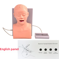 Modelo de entrenamiento de intubación traqueal para adultos Simulador electrónico de intubación traqueal humana con alarma de presión dental