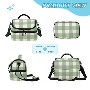 Customized Print Portable Lunch Bag Food Thermal Lunch Reusable Tote Bag Recyclable Insulated Cooler Bag for School Kid Snark - Product Image 2