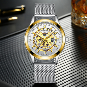 Wlisth 가죽 손목시계 제조업체 Relojes Hombre 남성용 시계 패션 기계식 시계 - Product Image 6