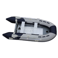 Bateau gonflable léger en PVC de 360 cm, robuste et familial, idéal pour la pêche et les loisirs sur lac et rivière