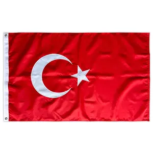 Hot Sell Embroidery Turkiye Flag Country Flags