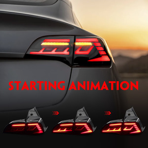 Modified LED Tail Light Modification Tail Lamp Rear Light Tail Light for <strong>Tesla</strong> Model Y 2017+ 1077398 1077397 - Product Image 4