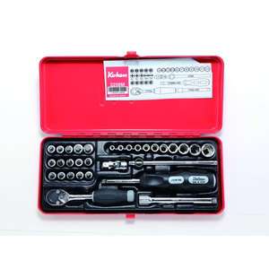 KOKEN-Jeu de douilles 2258M 1/4 ''dans un étui (31 pièces)-ENSEMBLES DE CLIQUET ET DE PRISES EAN 4991644230099 1/4" - Product Image 1