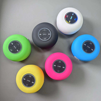 Haut-parleur portable sans fil étanche à grande ventouse, lumineux à LED, idéal pour la salle de bain et la piscine – Meilleure vente