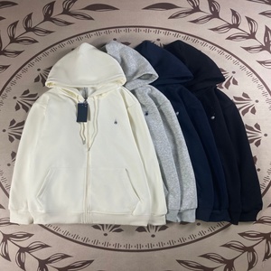 Cardigan con Zip e Cappuccio <span class=keywords><strong>di</strong></span> Alta Qualità RL Scansionabile in Puro Cotone, Brand <span class=keywords><strong>di</strong></span> Tendenza, Ricamato per <span class=keywords><strong>Coppia</strong></span> Uomo e Donna, Felpa all'Ingrosso - Product Image 1