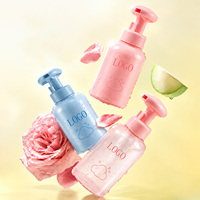 Botol Dispenser Pompa Busa Plastik Silinder Kosong 500 ml Warna Logo Kustom untuk Sabun Cair Pembersih Tangan dan Wajah Busa Pembersih Mousse