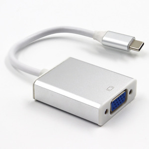 Adaptador USB 3,1 tipo C a VGA para conexión de monitor de ordenador portátil, cable de pantalla de alta definición - Product Image 1