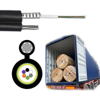 Kabel Fiber Optik Luar Ruangan Tipe Figure 8 Kawat Baja Kuat FTTH 2 4 6 8 12 24 Core Berlapis Baja GYXTC8S 2KM Harga