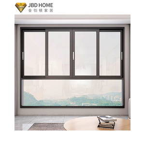 หน้าต่างบานเลื่อนอลูมิเนียมสั่งทำพร้อมกระจกสองชั้นลดเสียงรบกวนและประหยัดพลังงานสำหรับการออกแบบบ้านสมัยใหม่ - Product Image 1