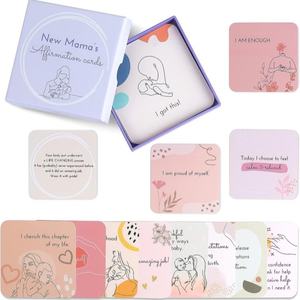 Tarjetas de Afirmación de Embarazo HBC para Futuras Mamás - Mazo de Cartas Motivacionales Positivas, Tarjetas de Bienestar Personalizadas con Impresión UV, Regalo - Product Image 4