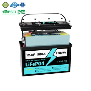 Batterie d'origine 100ah Lithium 12 v 12ah Rechargeable Lifepo4 50ah 12 Volt 3.2 Avec Certificat CE