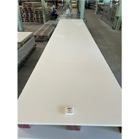 Plaque de pierre artificielle acrylique blanche sans silice, garantie 10 ans, 6-30 mm, pour comptoirs, revêtements muraux et meubles
