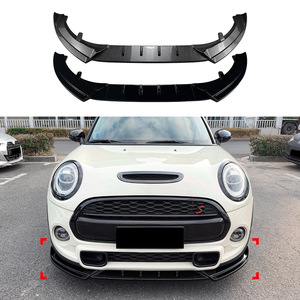 Amp-Z Mini Cooper Front Lip F55 F56 F57 Carbon Fiber Texture Matte Finish Body Kit Spoiler Splitter - Product Image 1