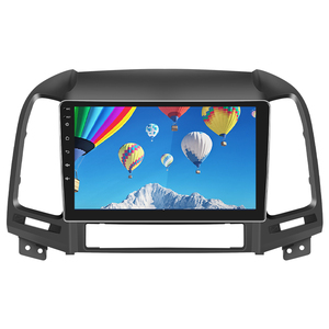 Podofo 9 "<span class=keywords><strong>2</strong></span> <span class=keywords><strong>Din</strong></span> <span class=keywords><strong>autoradio</strong></span> tableau de bord réaménagement ABS plastique Fascia cadre pour Hyundai Santa-fe 2006-2012 - Product Image 3