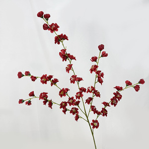 Usine de fleurs artificielles Meiyu Craft, orchidées à cinq branches en soie, décorations de mariage, accessoires pour la maison, plusieurs couleurs - Product Image 3