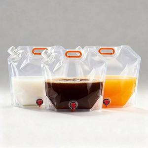 Bolsa de Agua Plegable Personalizada de 1L, 1.5L, 2.5L, 5L, 10L, Libre de BPA, Grado Alimenticio, PET/PE, con Asa y Boquilla, para Cerveza - Product Image 5