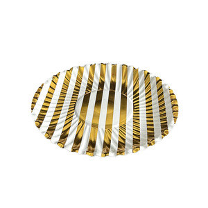 Vaisselle de fête à motifs personnalisés, assiettes à gâteau en papier kraft - Product Image 6