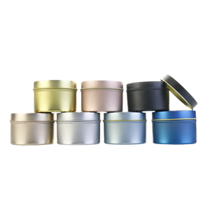 Barattoli Vuoti in Metallo <span class=keywords><strong>Oro</strong></span> Nero Argento da 2oz 4oz 6oz 8oz per Alimenti Caramelle Caffè Cosmetici Profumi Creme Candele - Product Image 5