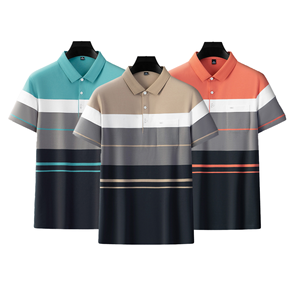 Chemises polo pour hommes à manches courtes, coupe ample, personnalisables, coton respirant de haute qualité, vêtements décontractés pour hommes, vêtements d'été - Product Image 1